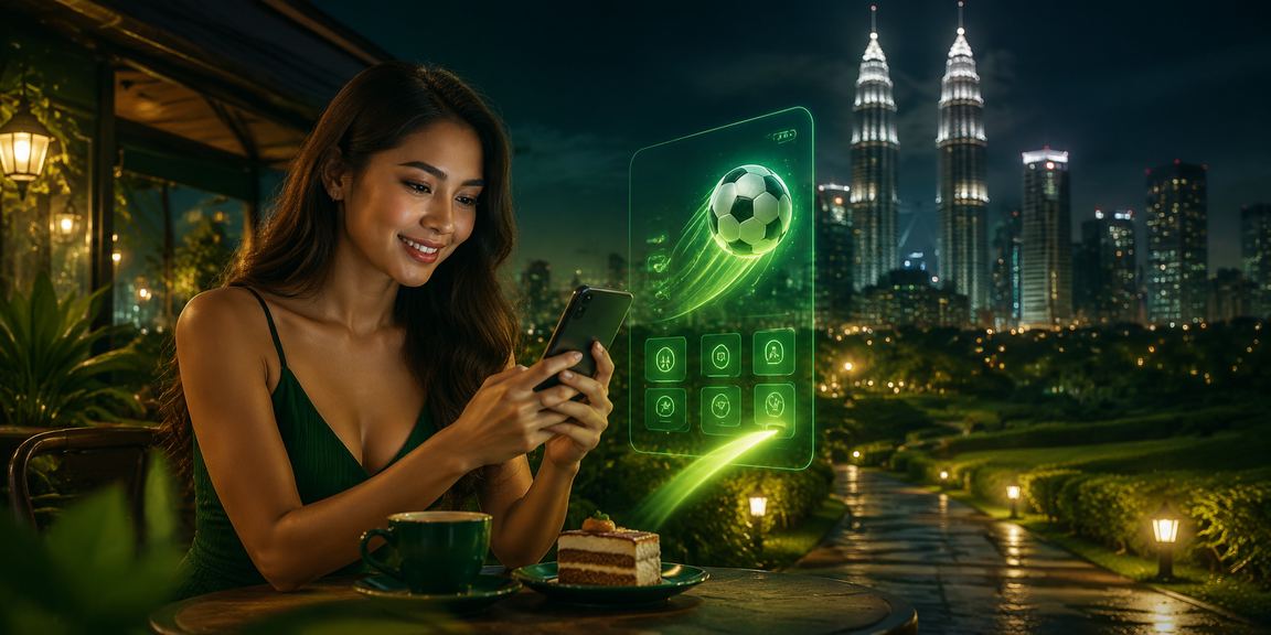 Peminat sukan bertaruh bola sepak gaya Melayu di Kuala Lumpur dengan platform dalam talian
